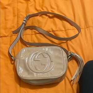 Gucci Beige Crossbody Bag with Tassel